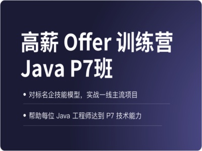 高薪Offer训练营 Java P7|拉勾|完结|MP4
